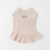 Cool gingham check frill dress