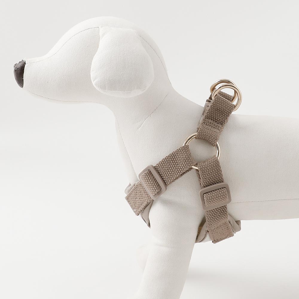 犬用 ハーネス 撥水 撥水バイカラーハーネス+リードSET【名入れ刺繍対応】