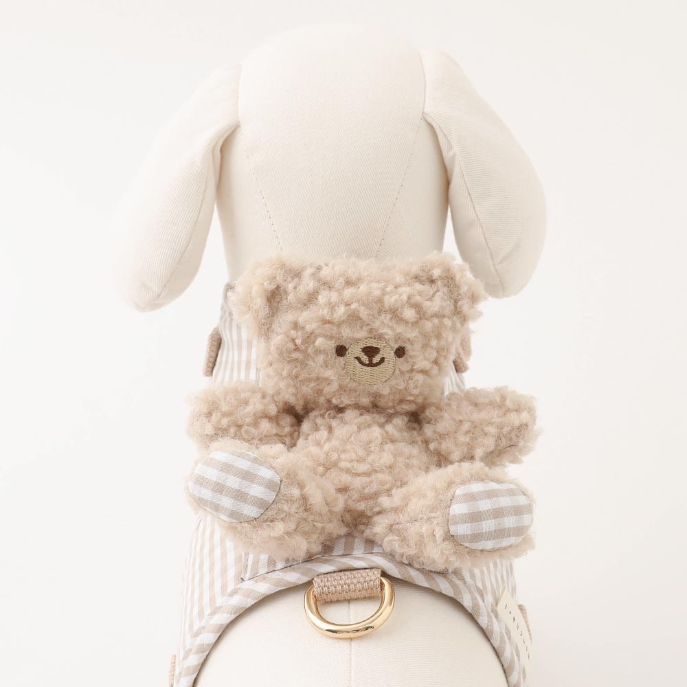 くまさんギンガムチェックおんぶハーネス+リードSET【名入れ刺繍対応】 くまさんギンガムチェックおんぶハーネス+リードSET【名入れ刺繍対応】