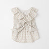 Cold Flower Frill Ribbon One Piece
