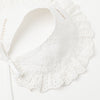 Cotton lace attached collar [Name embroidery compatible]