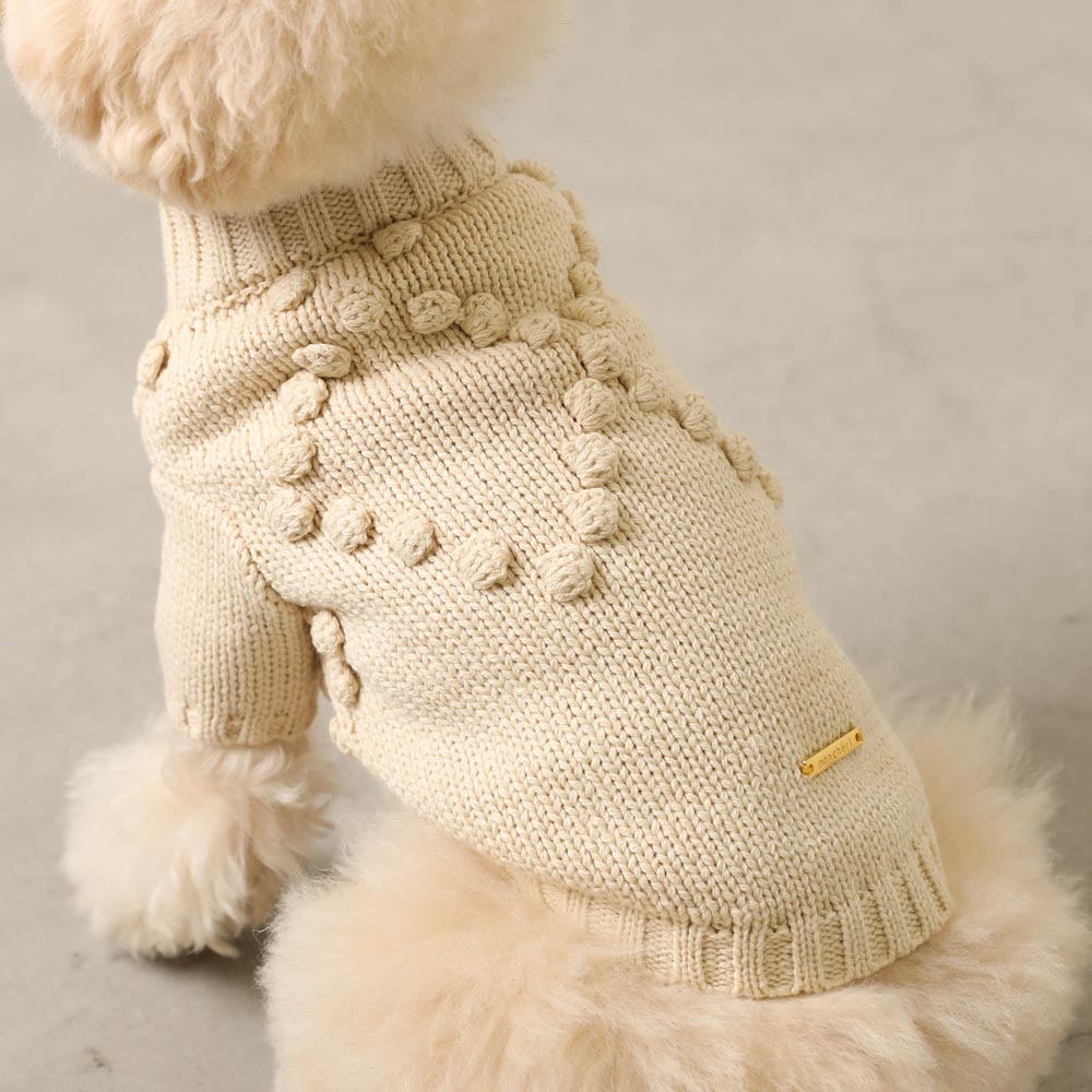 ポップコーンハイネックニット