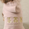 Kuma -san embroidery sleeveless hoodie