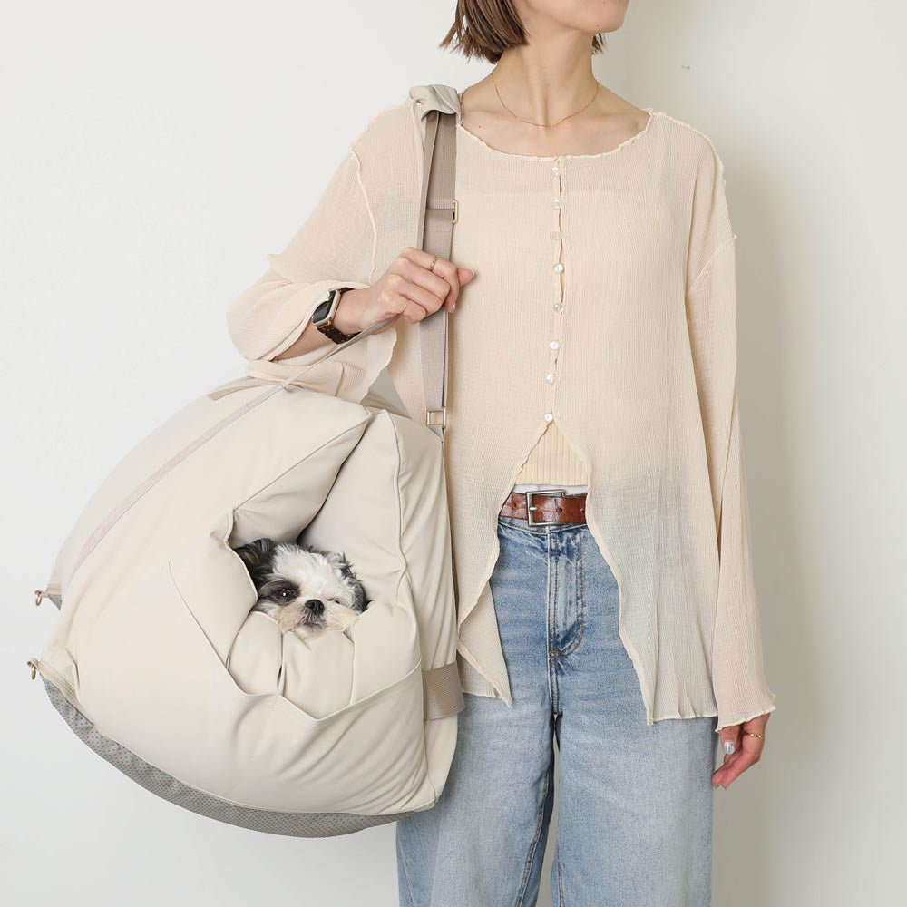 2WAY drive pet bed bag with sun guard