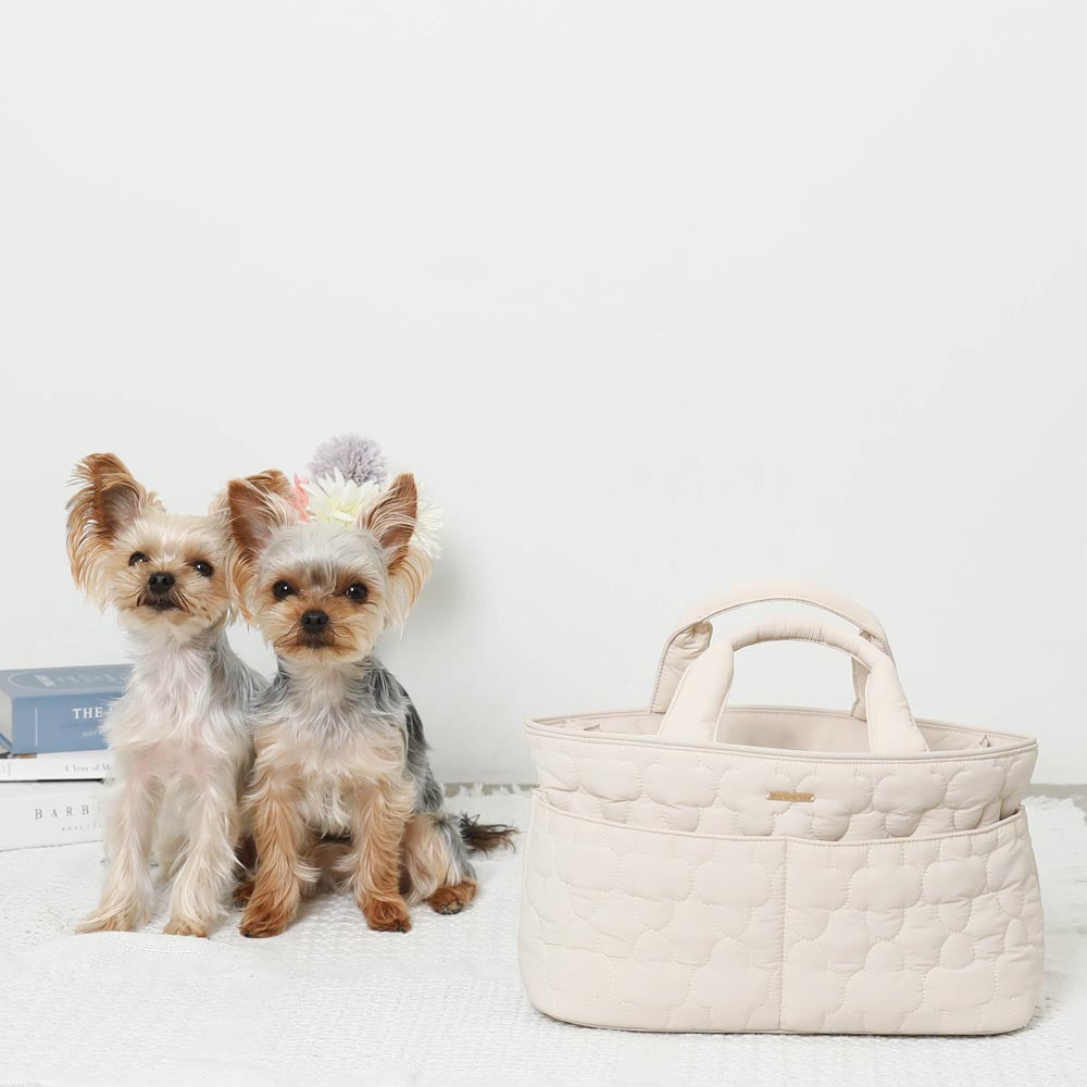 Flower quilting 3way outing bag