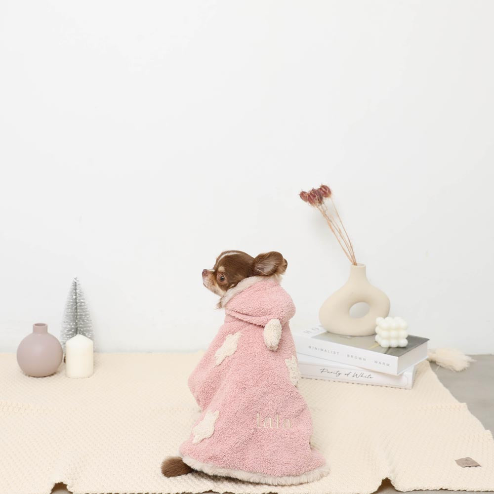 ふわふわお星さまモチーフブランケット【名入れ刺繍対応】