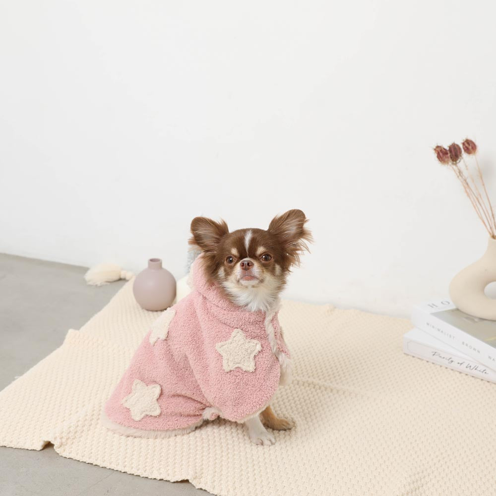 ふわふわお星さまモチーフブランケット【名入れ刺繍対応】