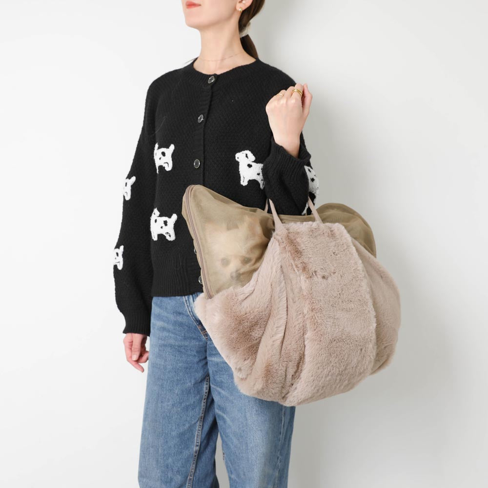 2wayハンモック型メッシュ付きファースリングバッグ