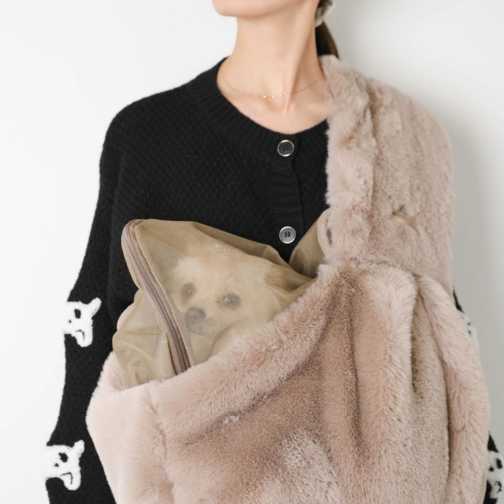 2wayハンモック型メッシュ付きファースリングバッグ