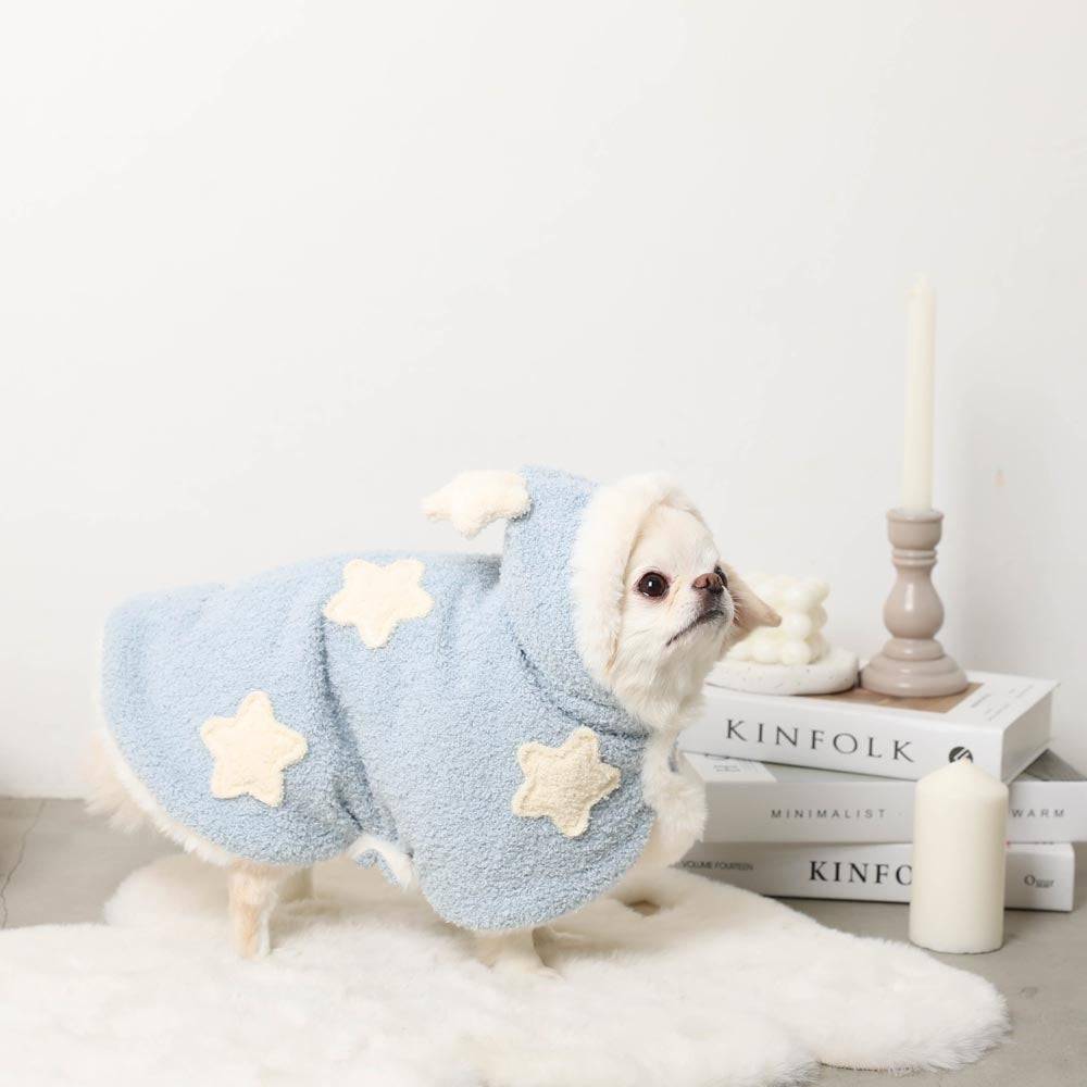 ふわふわお星さまモチーフブランケット【名入れ刺繍対応】