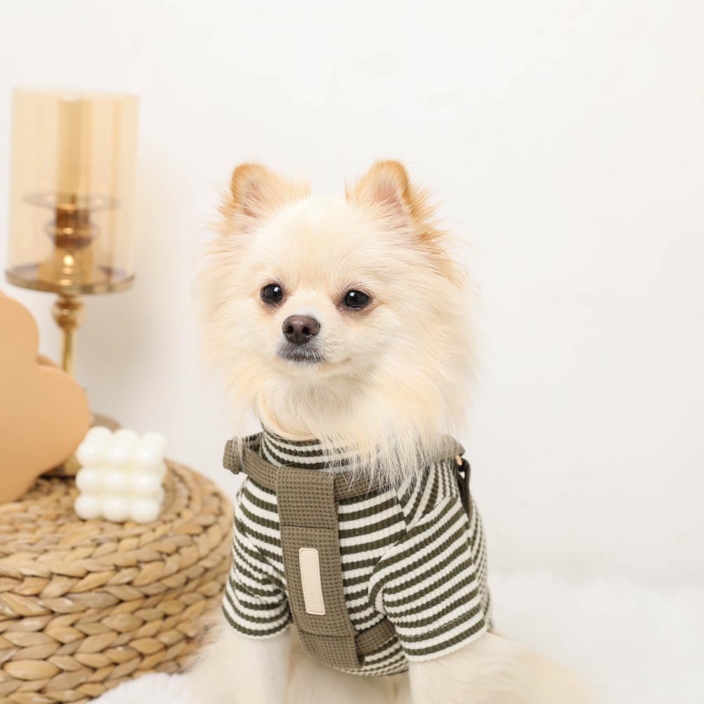 PUレザー×ワッフルハーネス