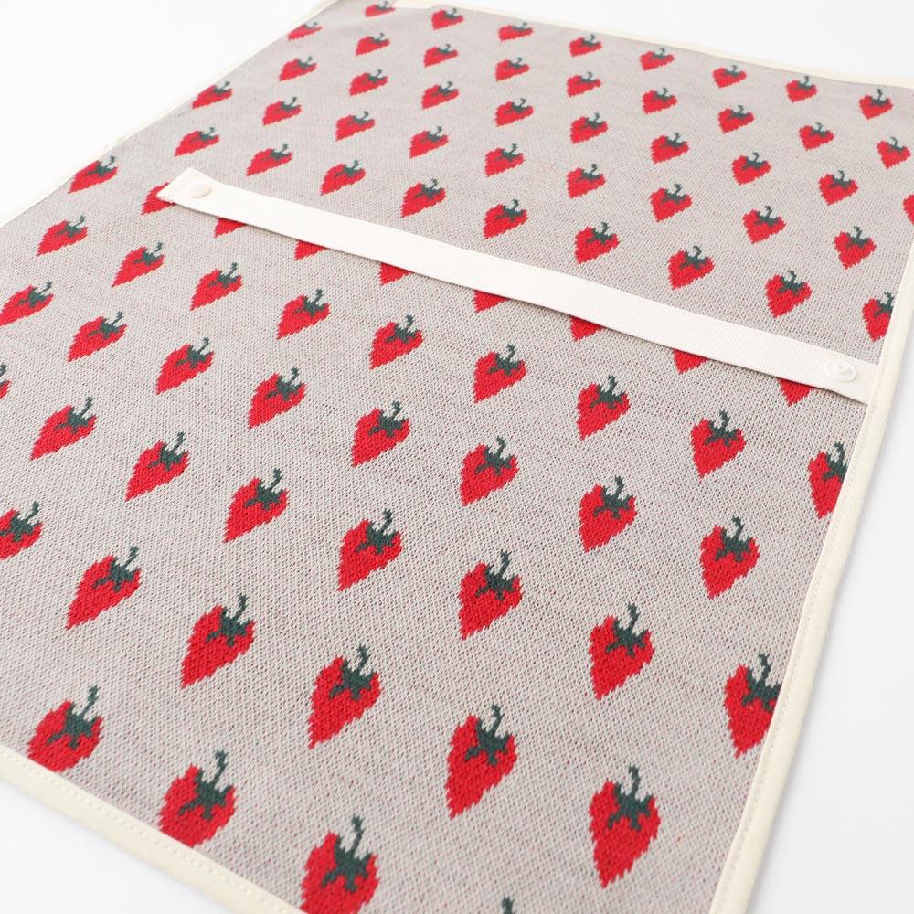 Strawberry cafe mat [Compatible with name embroidery]