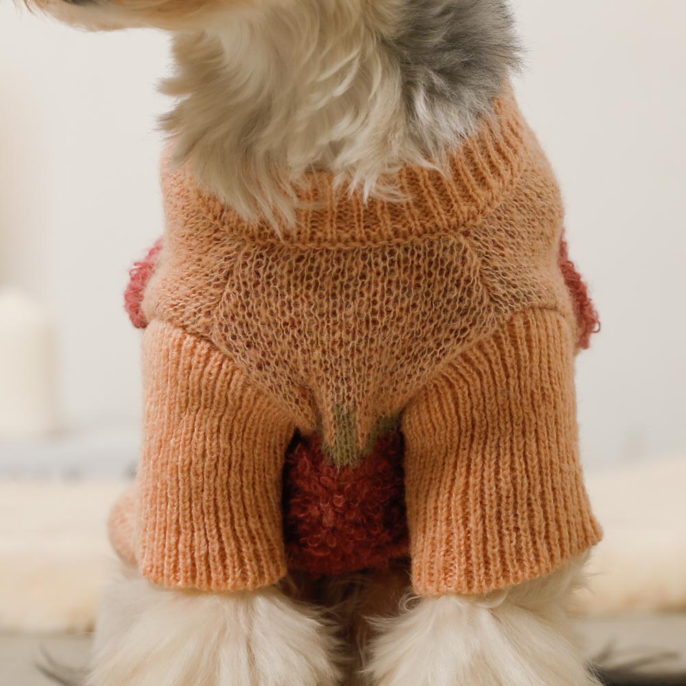 strawberry pattern knit cardigan
