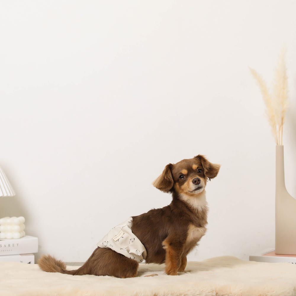 Dog pattern manners belt