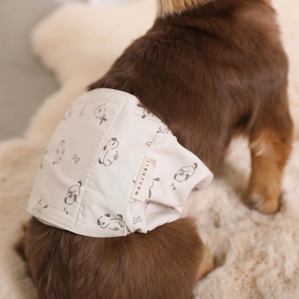 Dog pattern manners belt