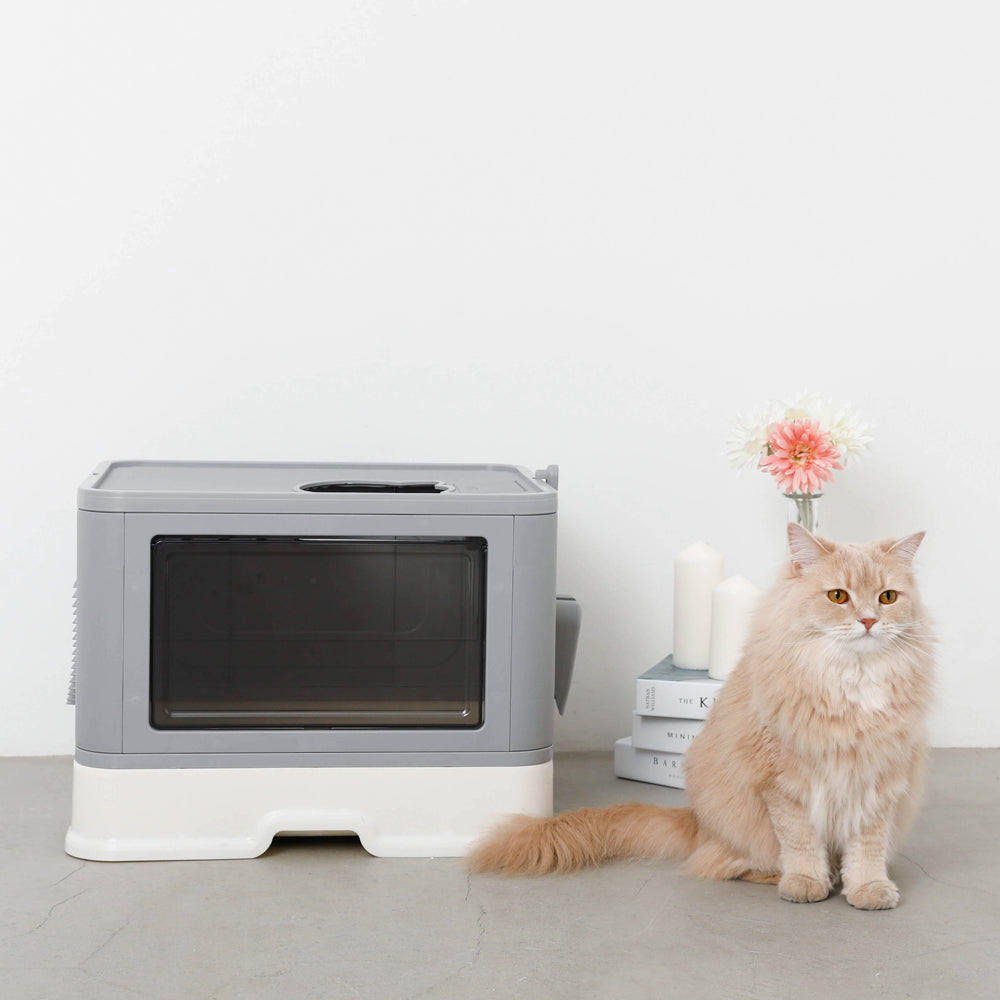 スコップ付スクエアキャットトイレ