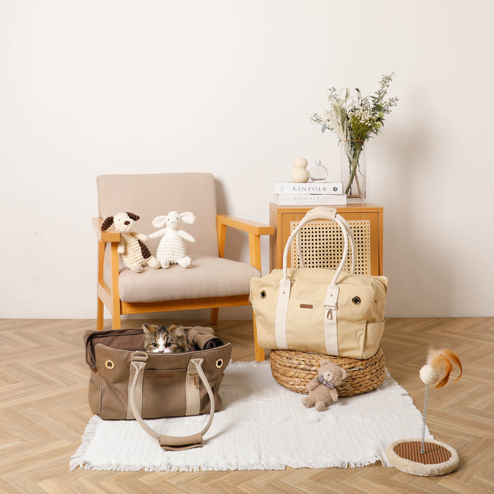 Pet canvas tote bag [Name embroidery available]