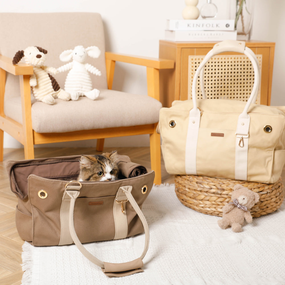 Pet canvas tote bag [Name embroidery available]
