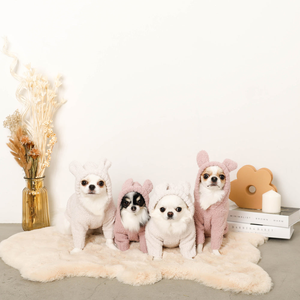 Rabbit ears fluffy hoodie
