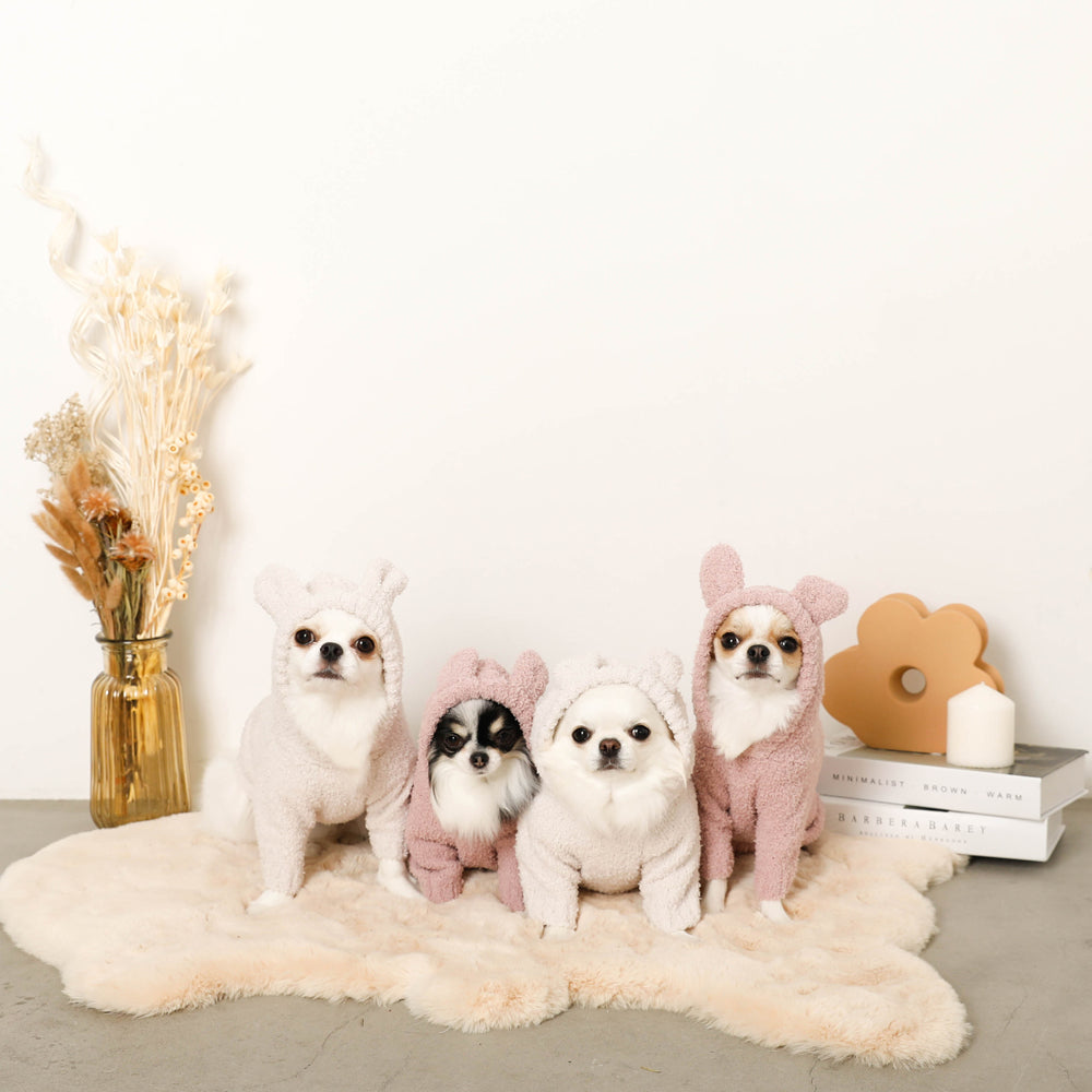 Rabbit ears fluffy hoodie