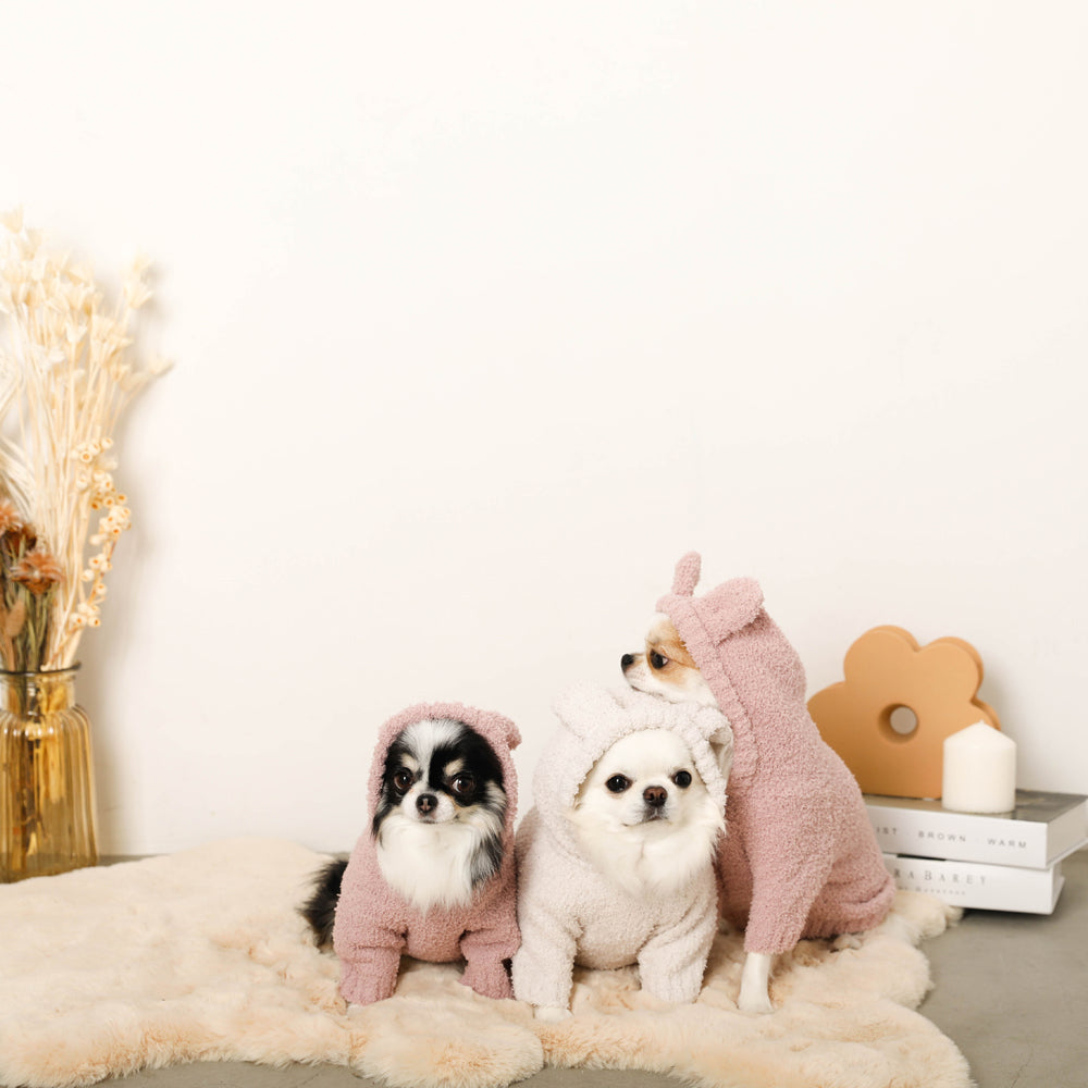 Rabbit ears fluffy hoodie