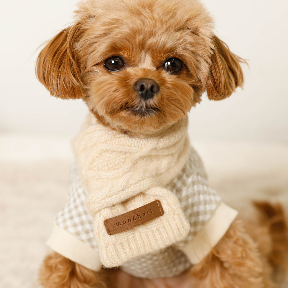 cashmere blend cable muffler