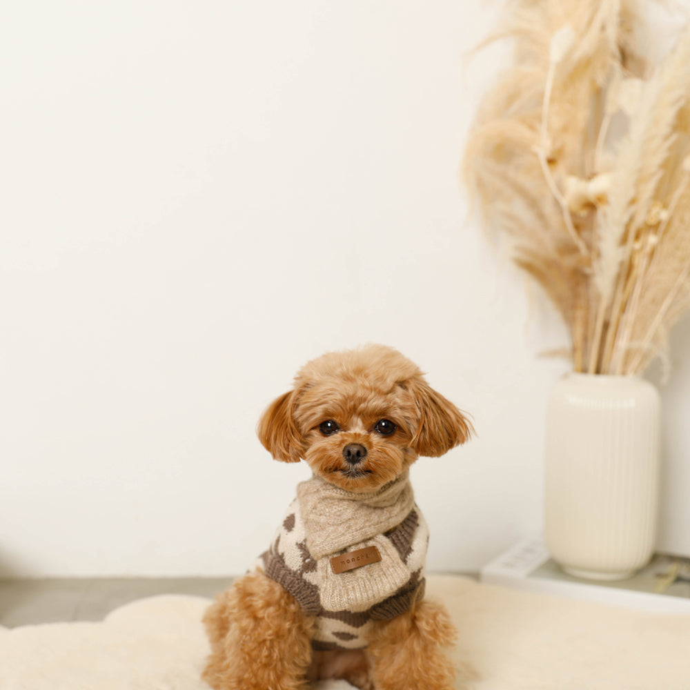 cashmere blend cable muffler
