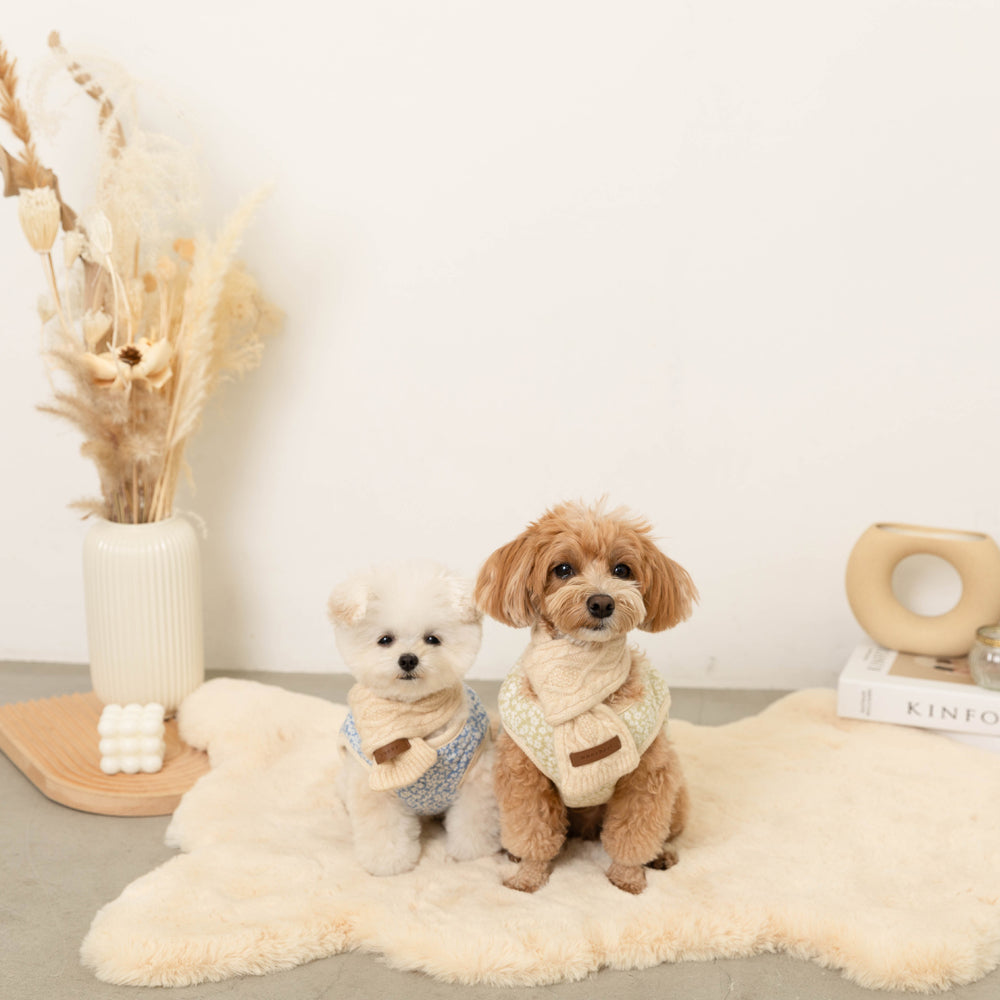 cashmere blend cable muffler
