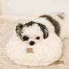 Fur chin -on cushion pillow