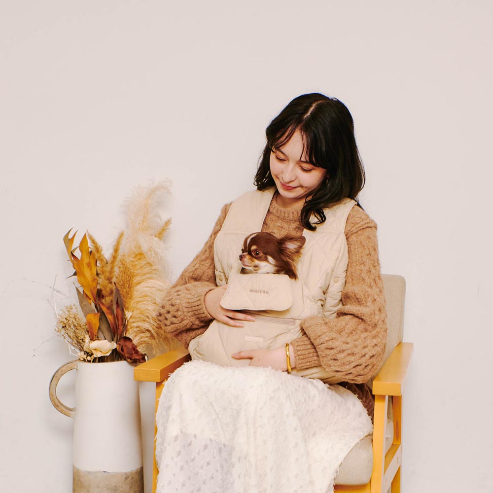 キルティングメッシュ付きフロントリュック【名入れ刺繍対応】