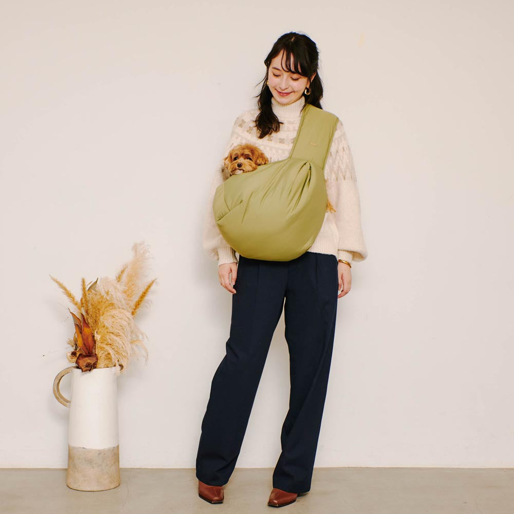 2wayハンモック型メッシュ付きスリングバッグ