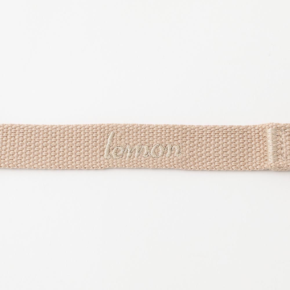 Lemon pattern embroidery harness + lead set [Name embroidery available]