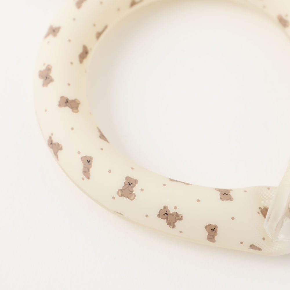 エコひんやりくまさん柄ネックリング Sサイズ