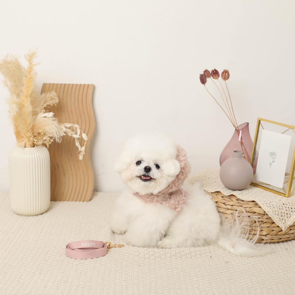 Boa pom pom harness + lead SET [Compatible with name embroidery]