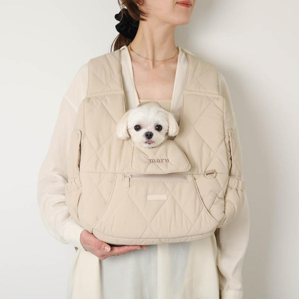 キルティングメッシュ付きフロントリュック【名入れ刺繍対応】