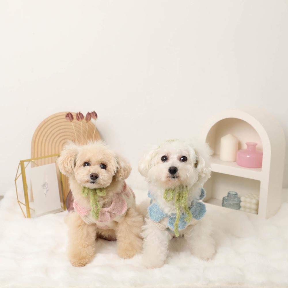 Flower Jacquard Knit Top + Babushka SET