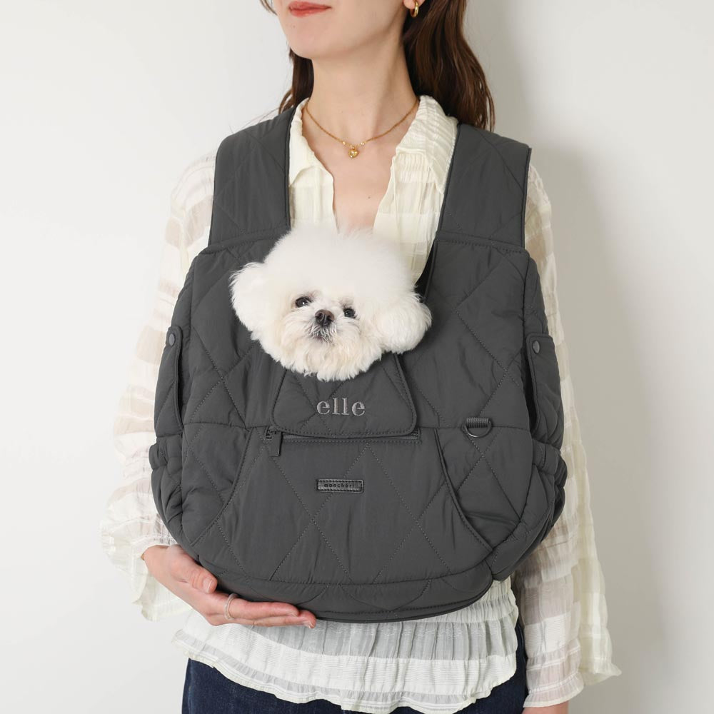 キルティングメッシュ付きフロントリュック【名入れ刺繍対応】