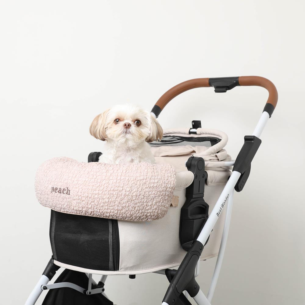 Fluffy gathered chin cushion cover [Cover alone] [Compatible with name embroidery]