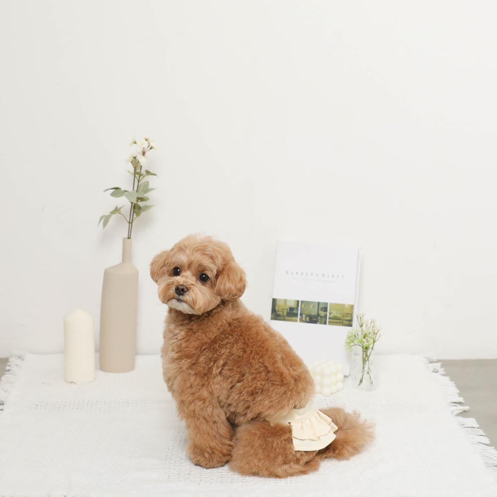 Cotton tiered sanitary pants
