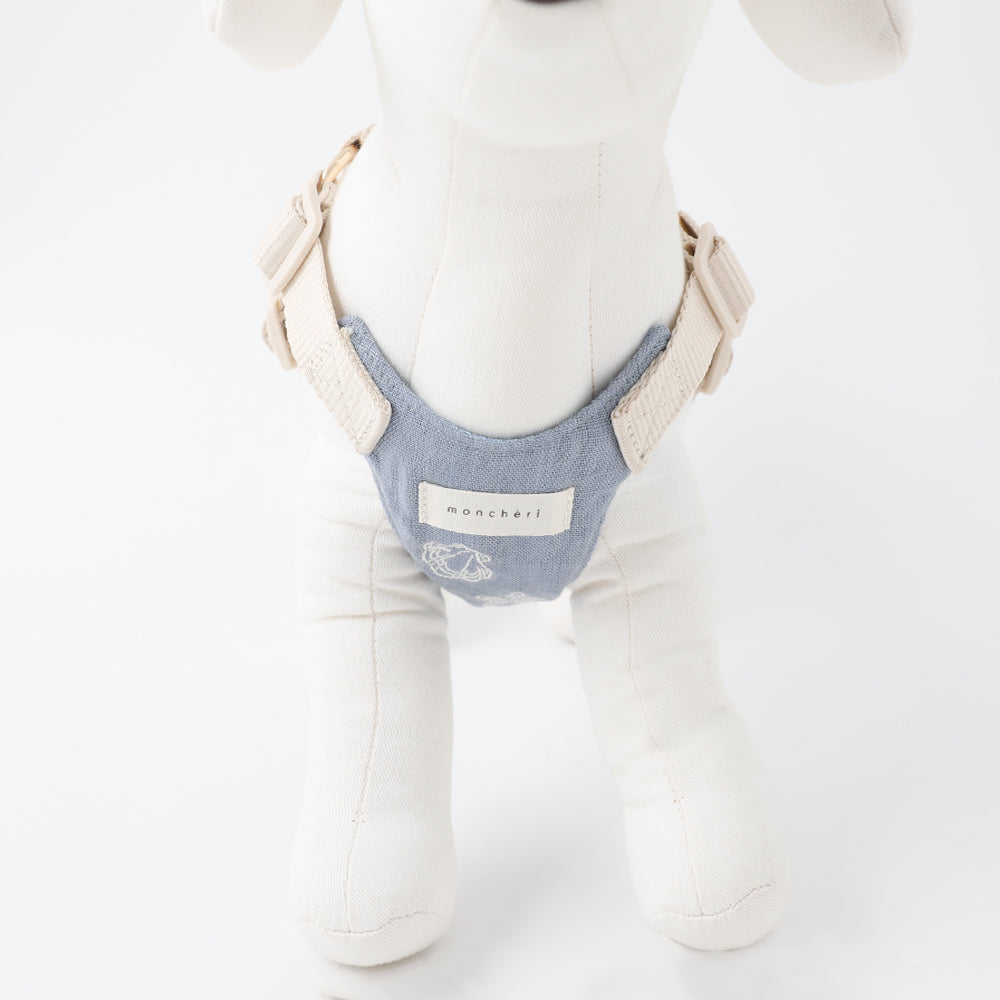 Cool Shell Starfish Pattern Harness + Lead Set [Compatible with name embroidery]