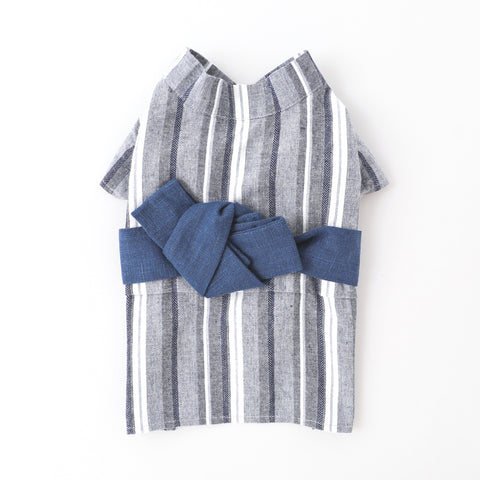 Cool navy striped yukata