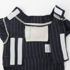 Cool striped pattern jinbei + drawstring pouch SET