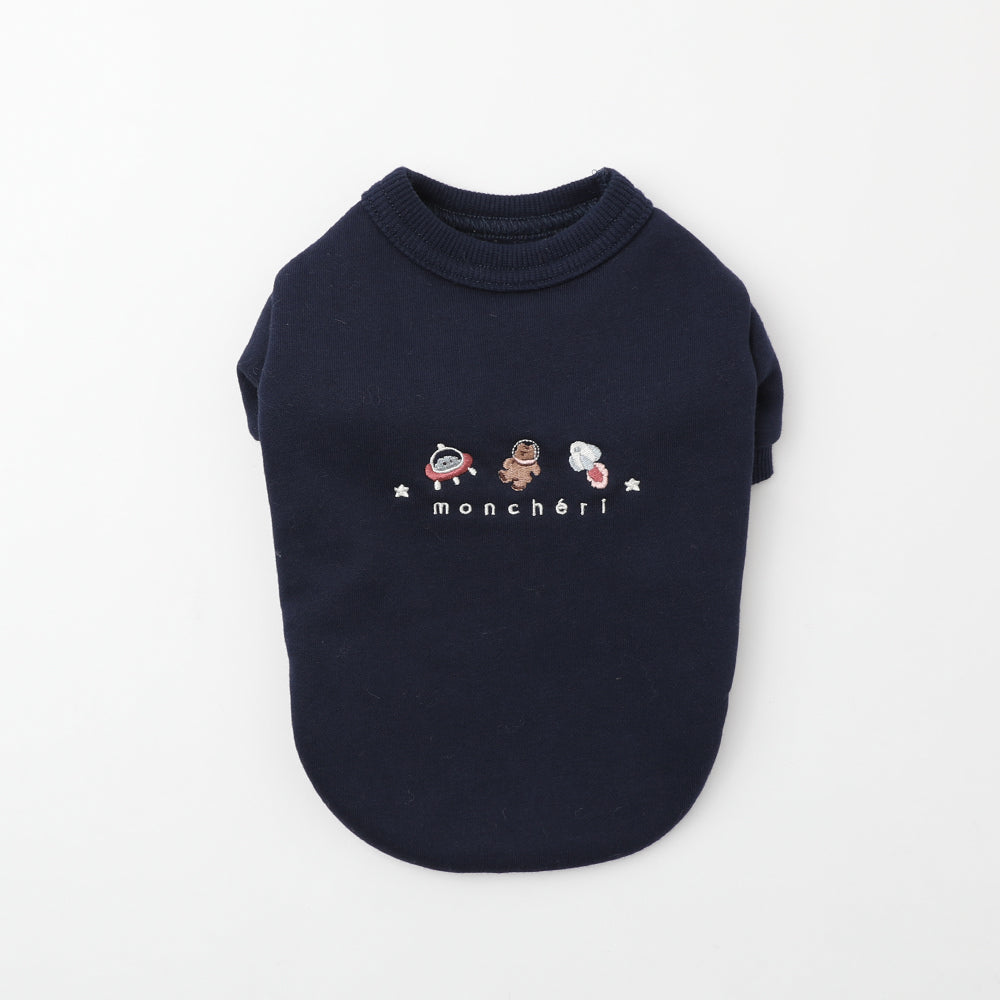 宇宙柄刺繍トップス