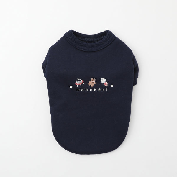 宇宙柄刺繍トップス