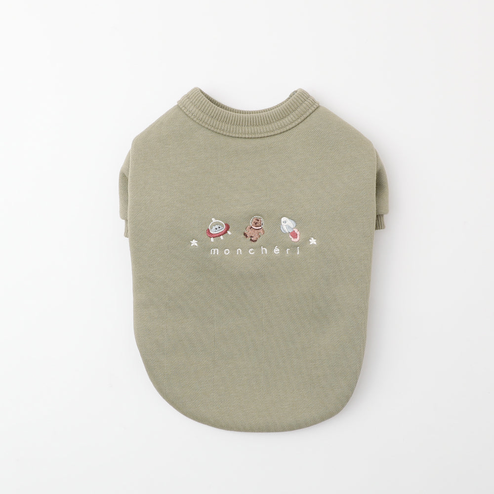宇宙柄刺繍トップス
