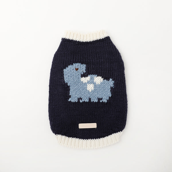 恐竜柄ニットベストトップス