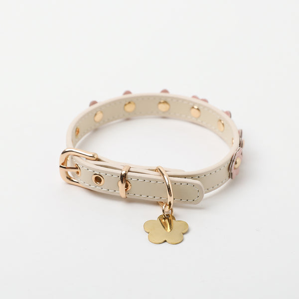 フラワーモチーフカラー＋リードSET【名入れ彫刻対応】