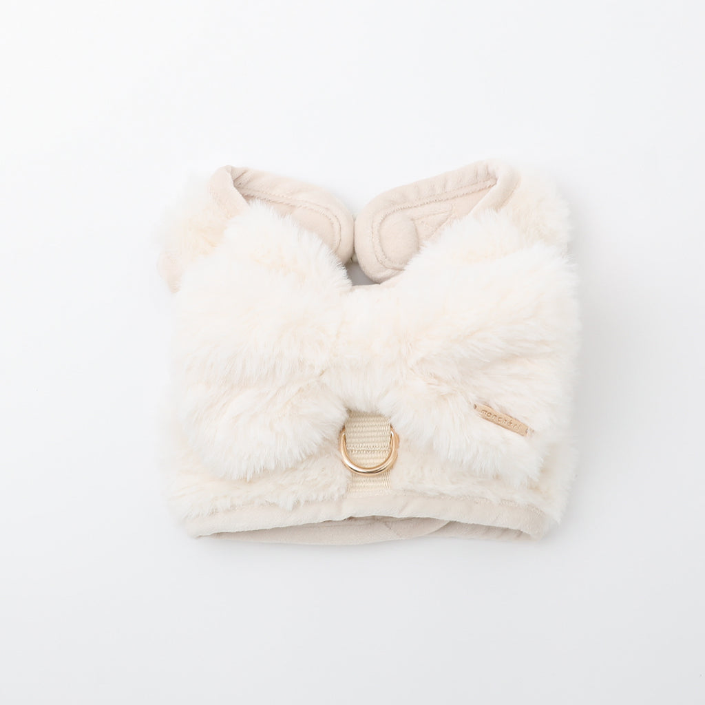 ビッグリボンファーハーネス+リードSET【名入れ刺繍対応】