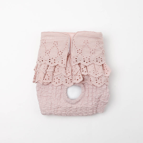 コットンレースフリルサニタリーパンツ