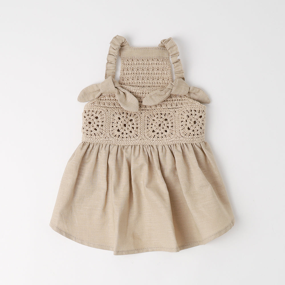 冷感かぎ編みキャミワンピース